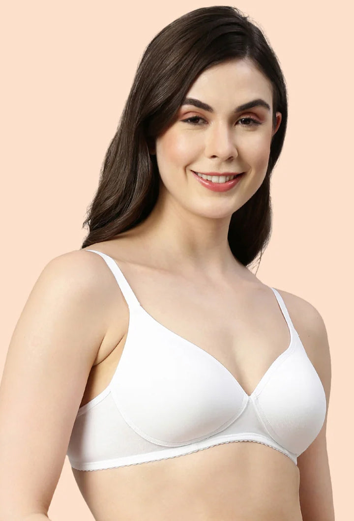 ENAMOR BRA-A039 /2 Perfect Coverage T-Shirt Bra - Supima Cotton Padded Wirefree Medium Coverage