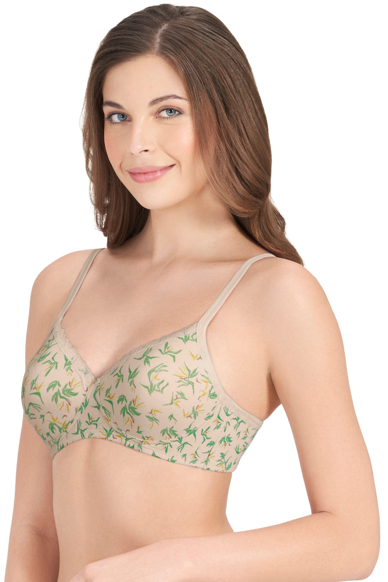 AMANTE BRA10202/2 Cotton Casual Lightly Padded Non-Wired Full Coverage T-Shirt Bra