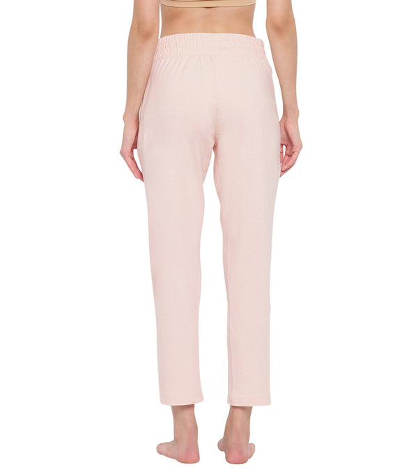 ENAMOR-E060 Pink Pearl ESSENTIALS FRENCH TERRY LOUNGE PANTS