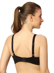 TRIUMPH 110I712-High Neck Mesh Panel Bra with Supportive Fit and Modern Styling-K9