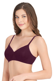 AMANTE BRA10202/2 Cotton Casual Lightly Padded Non-Wired Full Coverage T-Shirt Bra