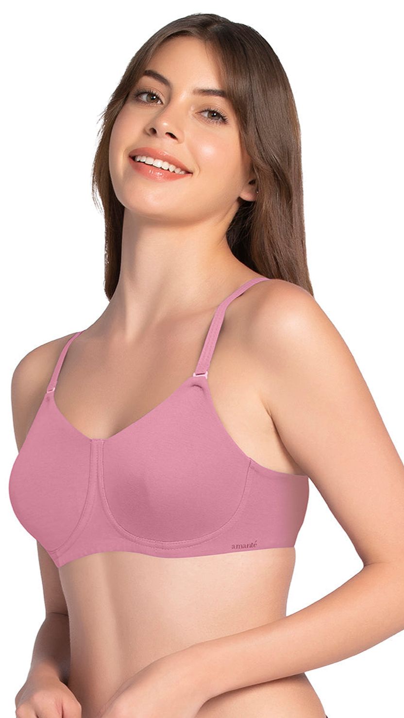Amante Non Padded Non Wired Seamed Support Bra