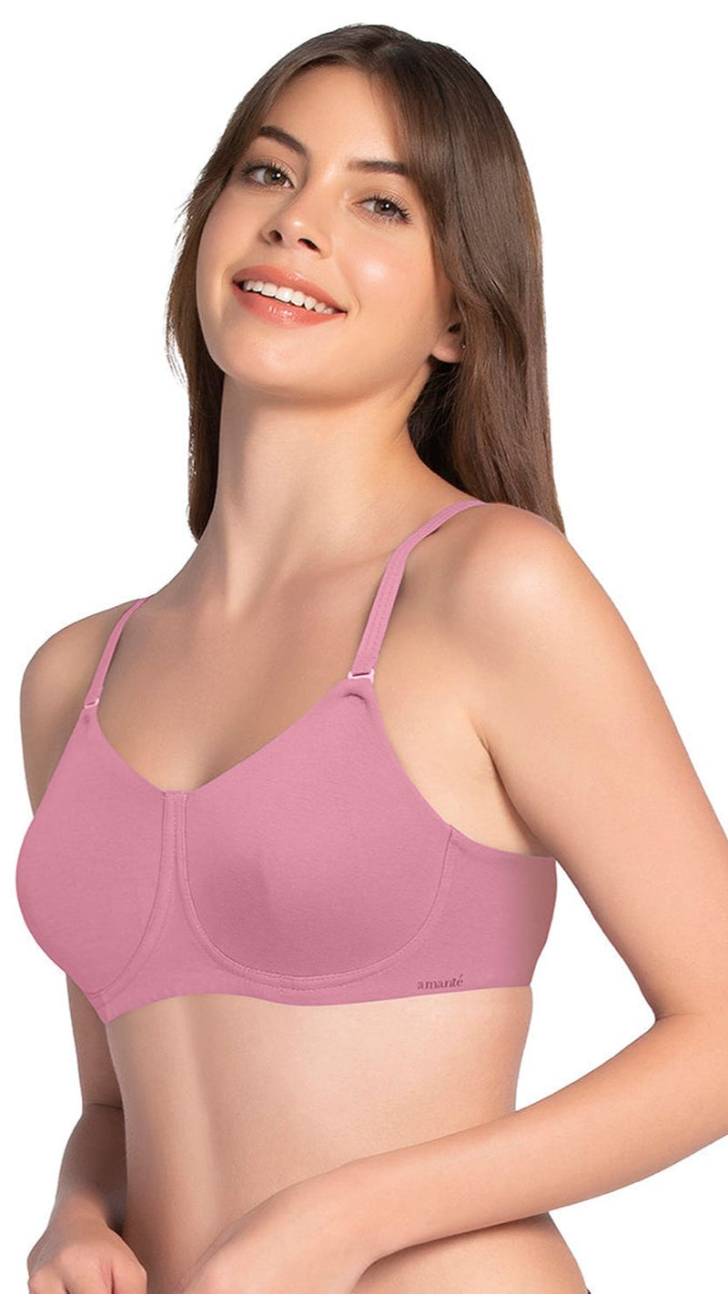 Amante Non Padded Non Wired Seamed Support Bra