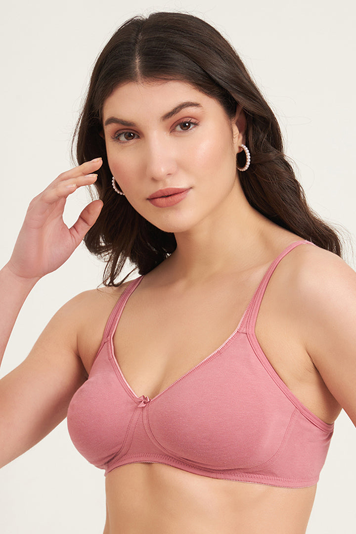 JOCKEY BRA-1722 Wirefree Non Padded Super Combed Cotton Elastane Stretch Medium Coverage Everyday Bra with Concealed Shaper Panel