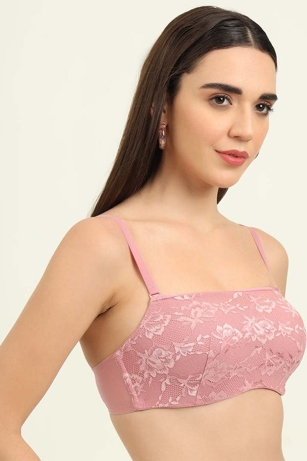 TRIUMPH-123I283 New Lace Bandeau Bra Padded Wired