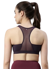 Enamor-SB11 High Impact Sports Bra Padded, Wirefree & Front Zipper