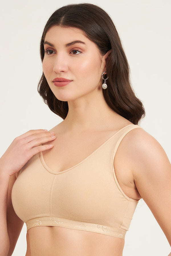 JOCKEY-ES04 Wskin Wirefree Padded Super Combed Cotton Elastane Stretch Full Coverage Lounge and Sleep with Removable Pads