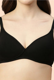 Enamor-A039 Perfect Coverage T-Shirt Bra - Supima Cotton Padded Wirefree Medium Coverage