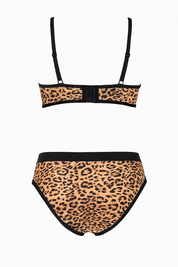 AXTZH Sexy Intimate  for Women – Bra with Matching Panty for Confident Allure AB7171-LEOPR-DP102