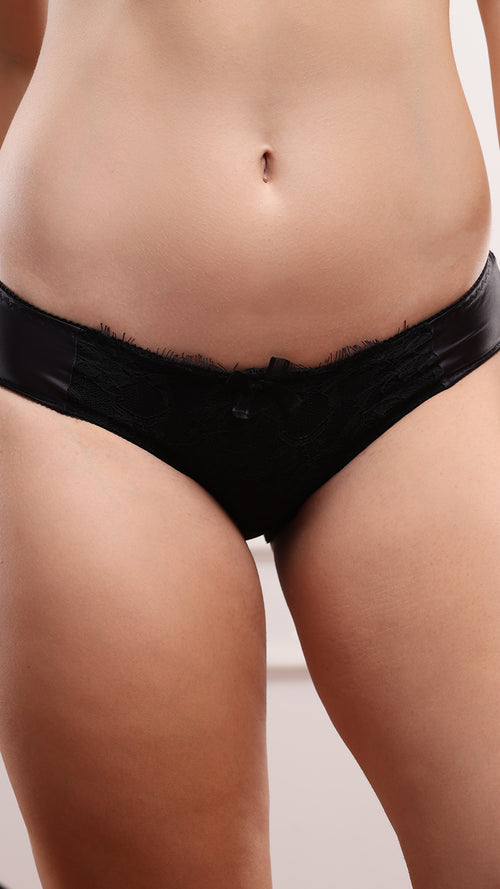 Graphite Lace Sheer Classic Panty