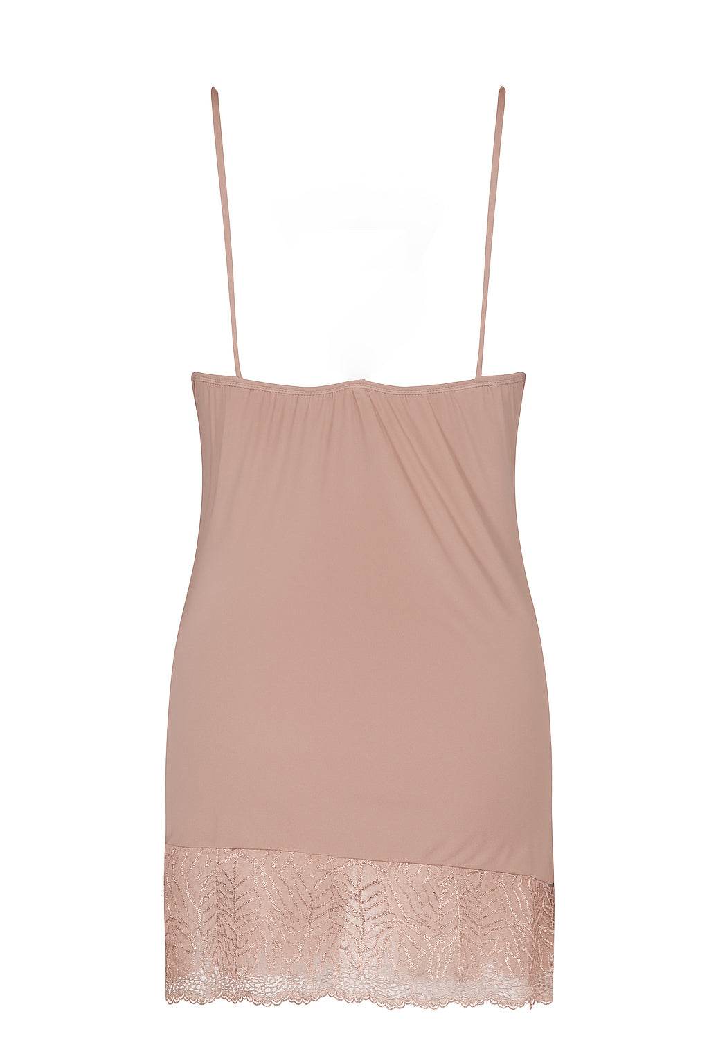 AXTZH Delicate One Piece Nightwear  with Charming Bow Accent X0851-APRICOT-F1L