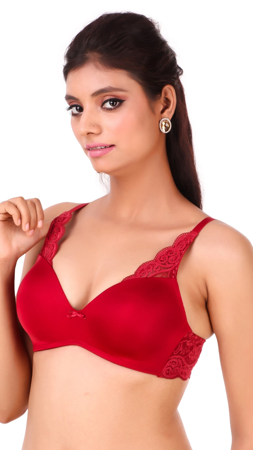 Triumph Scarlet Modern Padded Non Wired Lace Shape Up Bra