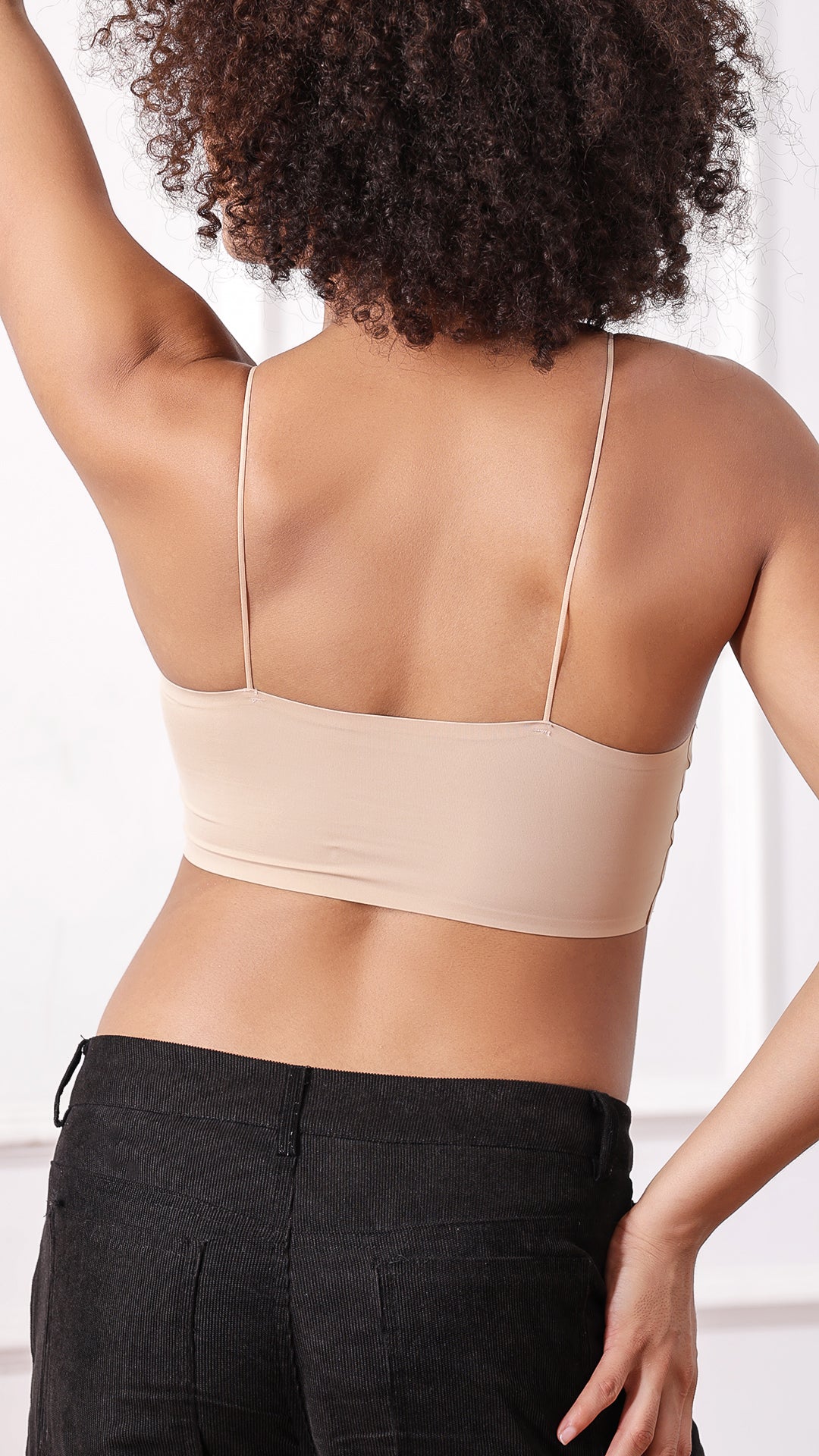 Back view of Padded Cami Bralette showing straight-back design