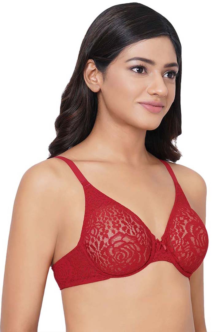 WACOAL BRA-851205 Halo Lace Non Padded Wired Full Cup Bridal Wear Plus Size Lace Bra