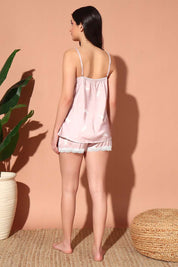 NIGHTWEAR-XA4SAPRINT002 Floral Satin Cami Top & Shorts Set