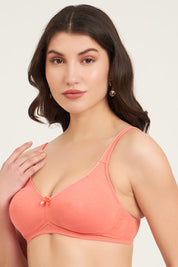 JOCKEY-1250 Wirefree Non Padded Plus Size Super Combed Cotton Elastane Stretch Full Coverage Everyday with Contoured Shaper Panel and Adjustable Straps