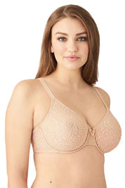 WACOAL BRA-851205 Halo Lace Non Padded Wired Full Cup Bridal Wear Plus Size Lace Bra