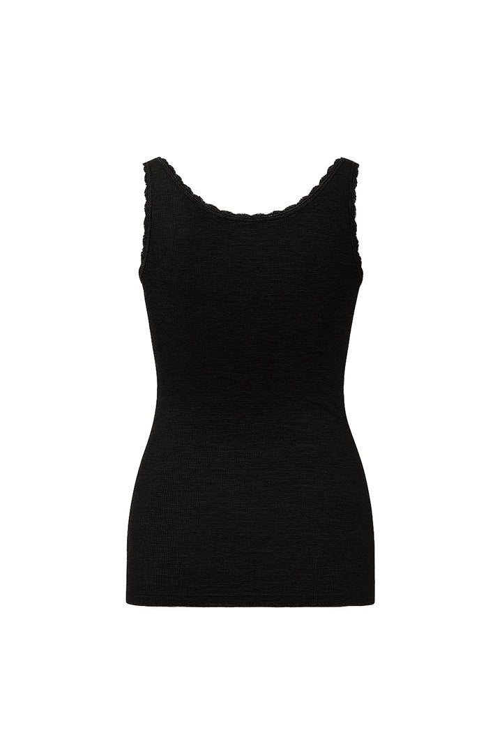 AXTZH Women's Ribbed Cami Top X0232-BLACK-G2MO