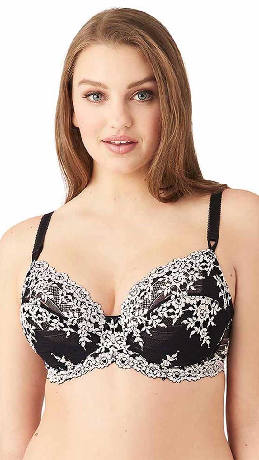 Wacoal Floral Lace Non-Padded Wired Medium Coverage Bra