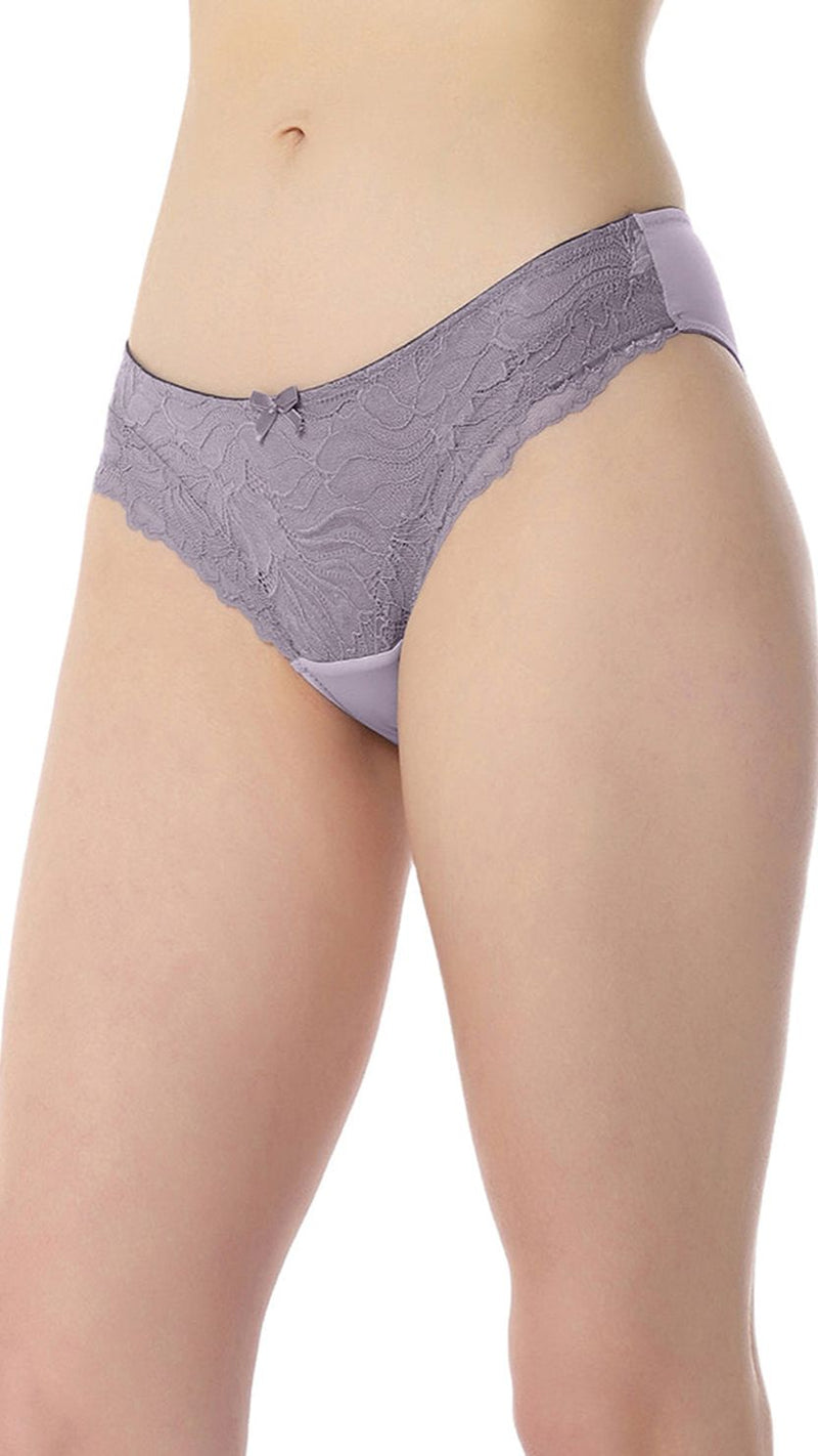 Amante Lace Front Low Rise Bikini Panty