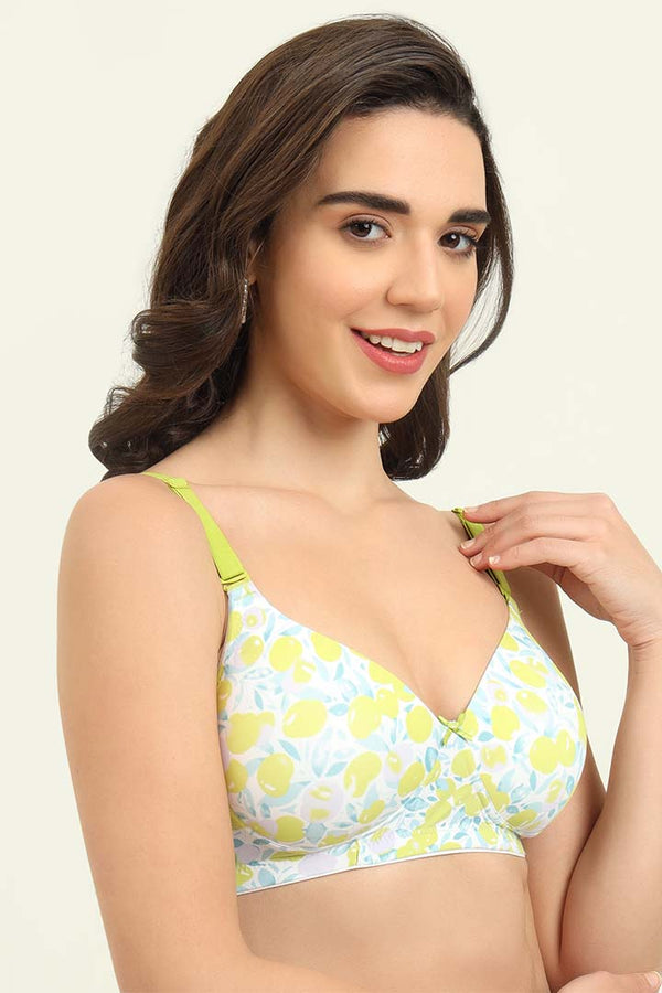SLUUW BRA-SB005 Meapr - PRINTED LIGHTLY PADDED NON-WIRED T-SHIRT BRA