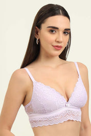 SLUUW BRA-SB006 - LIGHTLY PADDED LACY BRALETTE