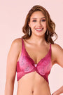 ENAMOR BRA F191 Coral Wave Padded Wired Medium Coverage Butterfly Enhancer Plunge Push-Up Bra