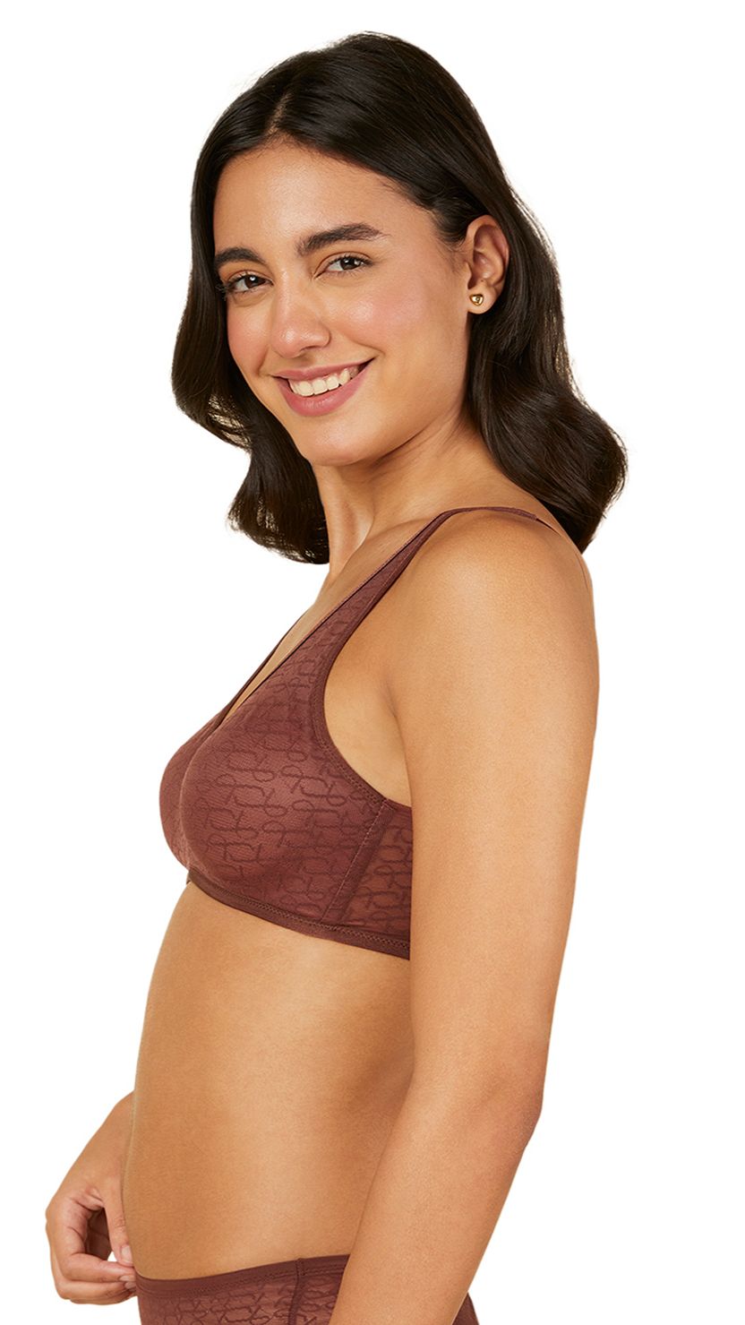 Triumph Brown Signature Sheer Wire-Free Bra