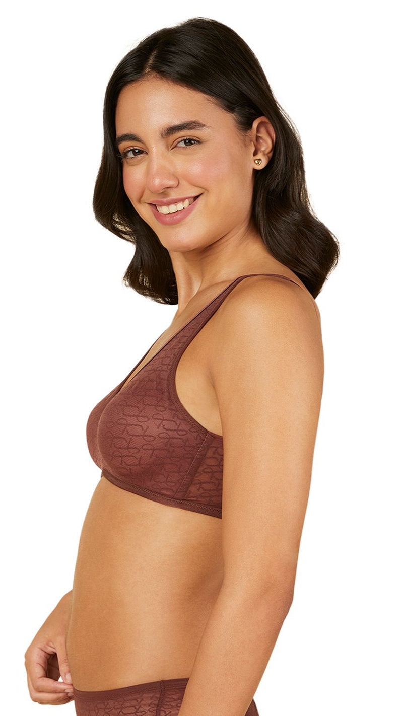 Triumph Brown Signature Sheer Wire-Free Bra
