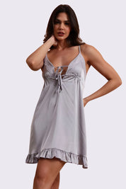 AXTZH Romantic Two-Piece Nightwear for Women with Flowy Outer Layer and Delicate Inner Wear X0938-ICE-F11S