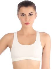 TRIUMPH BRA 300I356-GT Beginner Bra  Top Wireless Non Padded Full Coverage and Medium Support Cotton Bra