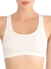 TRIUMPH BRA 300I356-GT Beginner Bra  Top Wireless Non Padded Full Coverage and Medium Support Cotton Bra