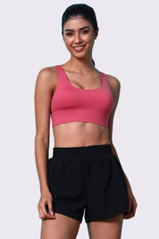 AXTZH High-Waist Outer Shorts with Relaxed Fit and Effortless Everyday Styling X5003-BLACK-ODF