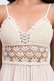 AXTZH Elegant Sarong-Inspired Cover-Up Dress Designed for Beachside Glamour and Comfort-X1081-BEIGE-SNGA1