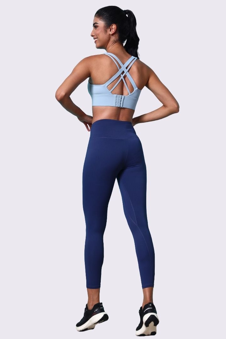AXTZH Everyday Essential Bra with Wide Straps and Smooth Supportive Fit X0629-SBLUE-CP119