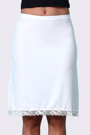 AXTZH Innerwear Piece with Refined Hem Lace and Comfortable Everyday Fit X5014-WHITE-SKP1