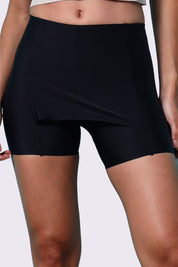 AXTZH One-Piece Seamless Shorts for Women with Smooth Finish and Comfort Waistband-X6021-BLACK-SHSKP1