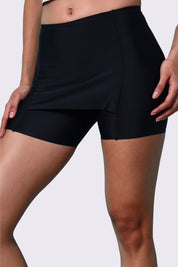 AXTZH One-Piece Seamless Shorts for Women with Smooth Finish and Comfort Waistband-X6021-BLACK-SHSKP1