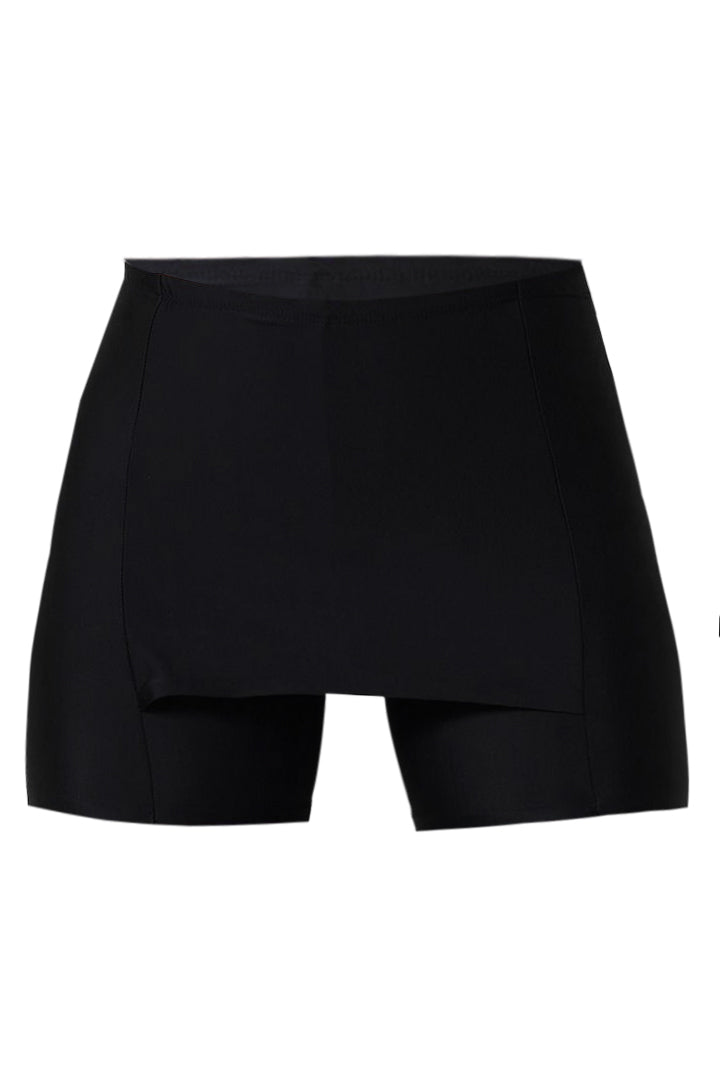 AXTZH One-Piece Seamless Shorts for Women with Smooth Finish and Comfort Waistband-X6021-BLACK-SHSKP1