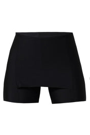 AXTZH One-Piece Seamless Shorts for Women with Smooth Finish and Comfort Waistband-X6021-BLACK-SHSKP1