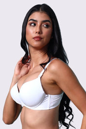 AXTZH Padded Bra for Women – Stylish One-Piece with Enhanced Shape and Gentle Comfort  AB0009-WHITE-DP401