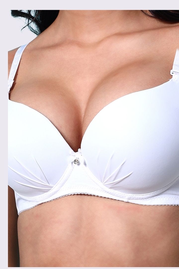 AXTZH Padded Bra for Women – Stylish One-Piece with Enhanced Shape and Gentle Comfort  AB0009-WHITE-DP401