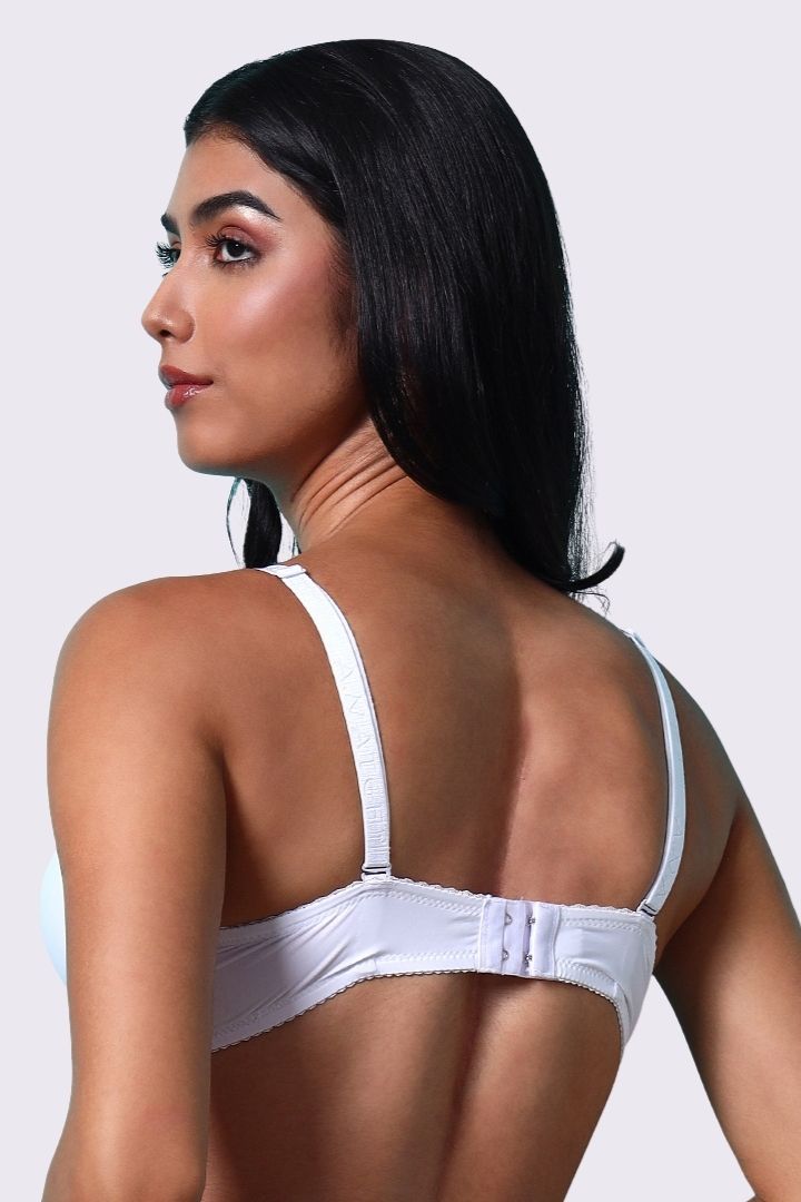 AXTZH Padded Bra for Women – Stylish One-Piece with Enhanced Shape and Gentle Comfort  AB0009-WHITE-DP401