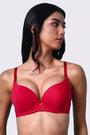 AXTZH Padded Bra for Women – Stylish One-Piece with Enhanced Shape and Gentle Comfort  AB0009-CERISE-DP401