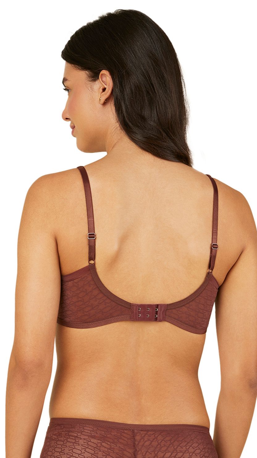 Triumph Brown Signature Sheer Wire-Free Bra
