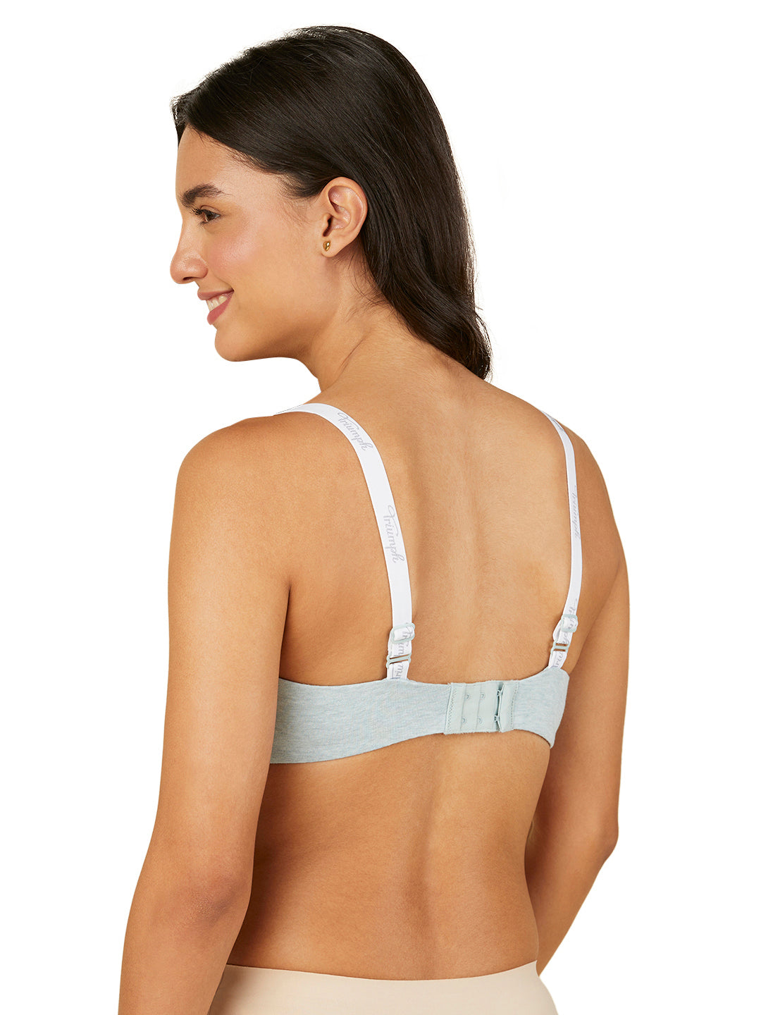 TRIUMPH-110I538 Comfort 161 Padded Non Wired Everyday Invisible Cotton T-Shirt Bra