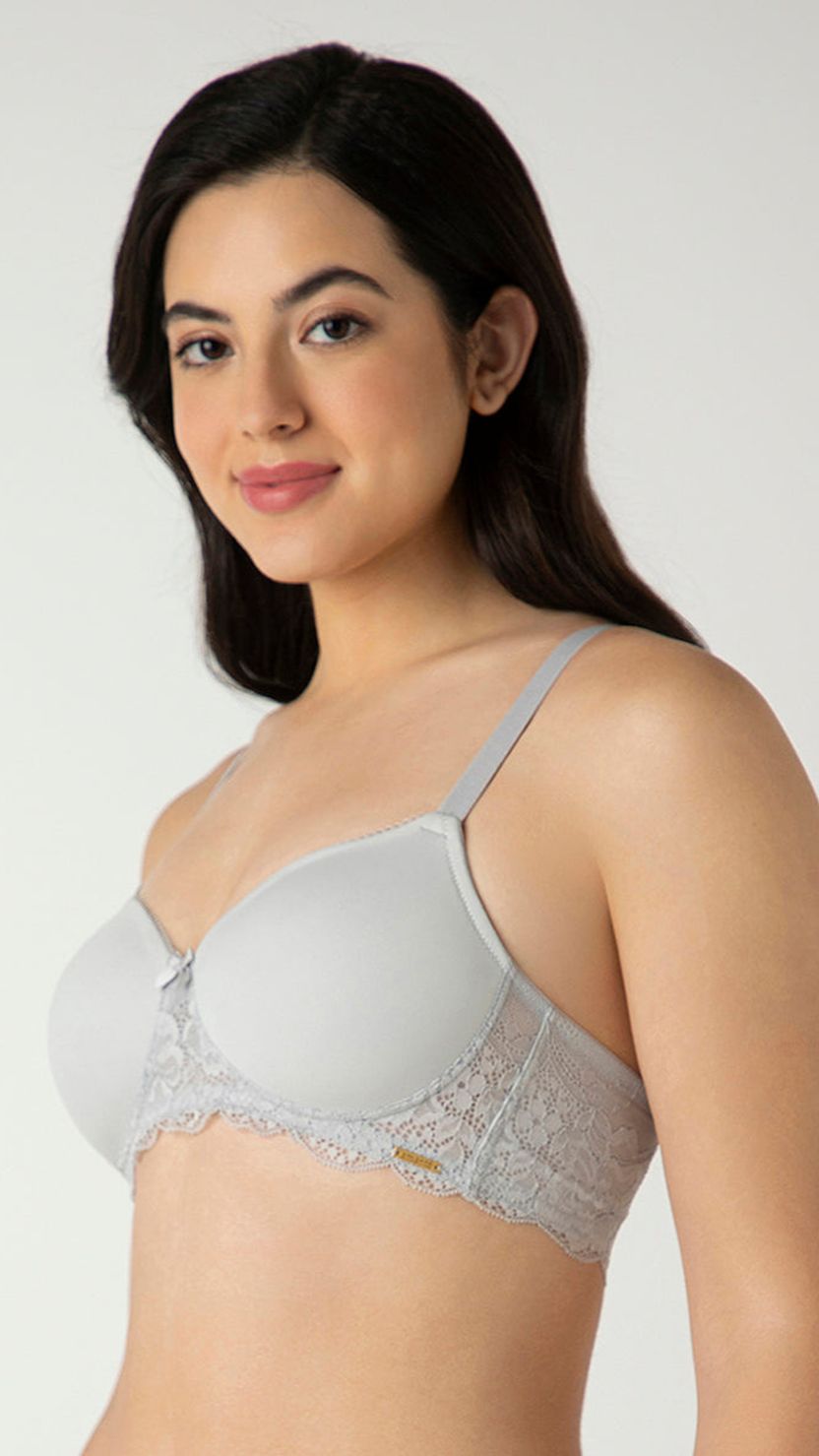 Amante Lace Trim Padded Wirefree Bra