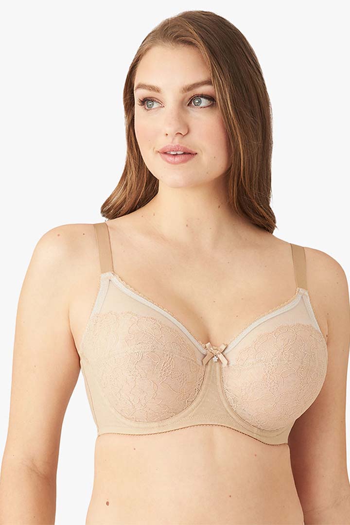 WACOAL BRA-855186 Retro Chic Non Padded Wired Full Coverage Full Support Everyday Comfort Bra