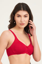 JOCKEY-1250 Wirefree Non Padded Plus Size Super Combed Cotton Elastane Stretch Full Coverage Everyday with Contoured Shaper Panel and Adjustable Straps