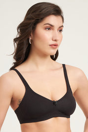 JOCKEY-1250 Wirefree Non Padded Plus Size Super Combed Cotton Elastane Stretch Full Coverage Everyday with Contoured Shaper Panel and Adjustable Straps